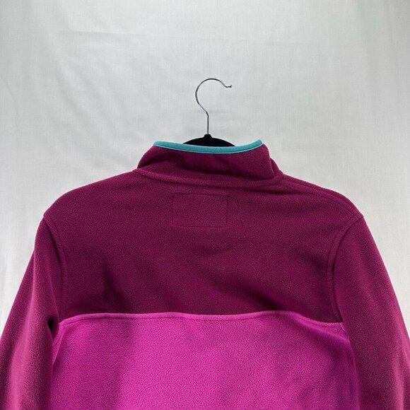 Lands' End Sweatshirt Womens XS 2-4 Heritage Fleece Snap Neck Pullover Purple - Picture 5 of 11